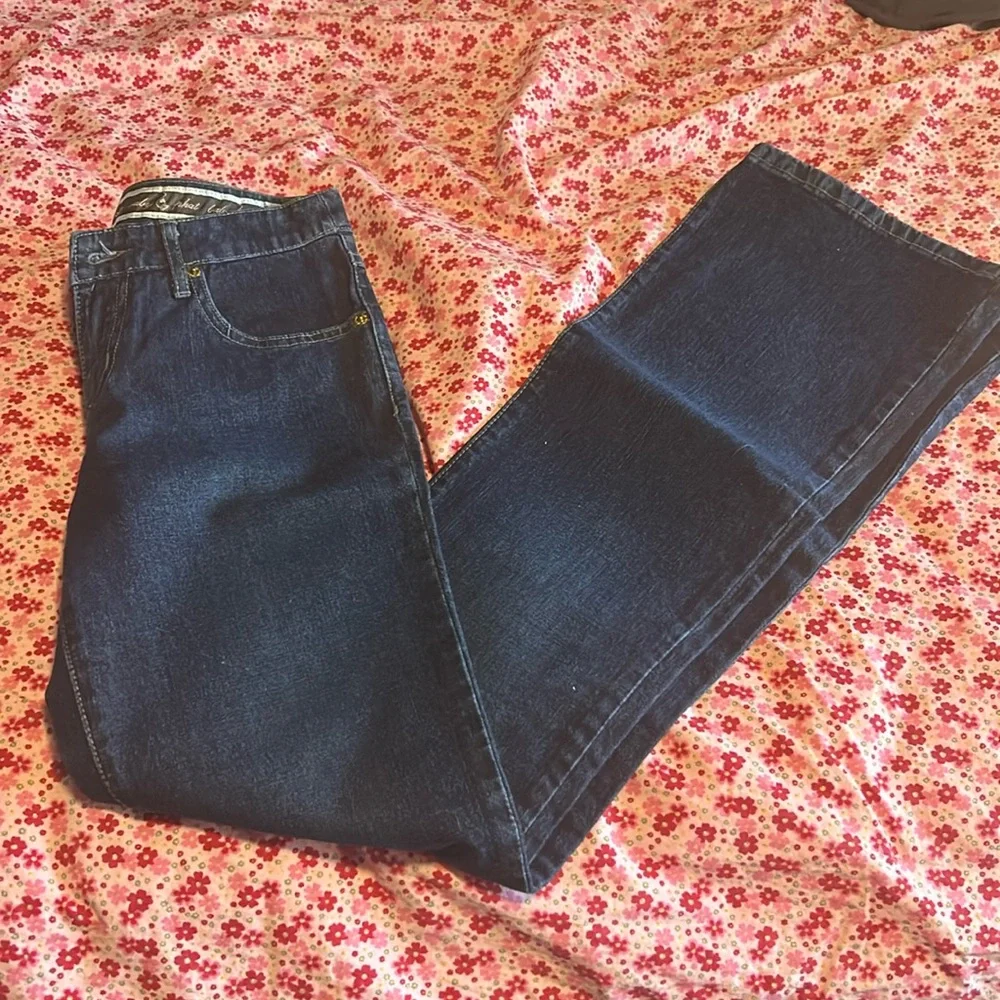 Baby Phat Dark Blue Flare Jeans - 5 - Picture 1 of 5